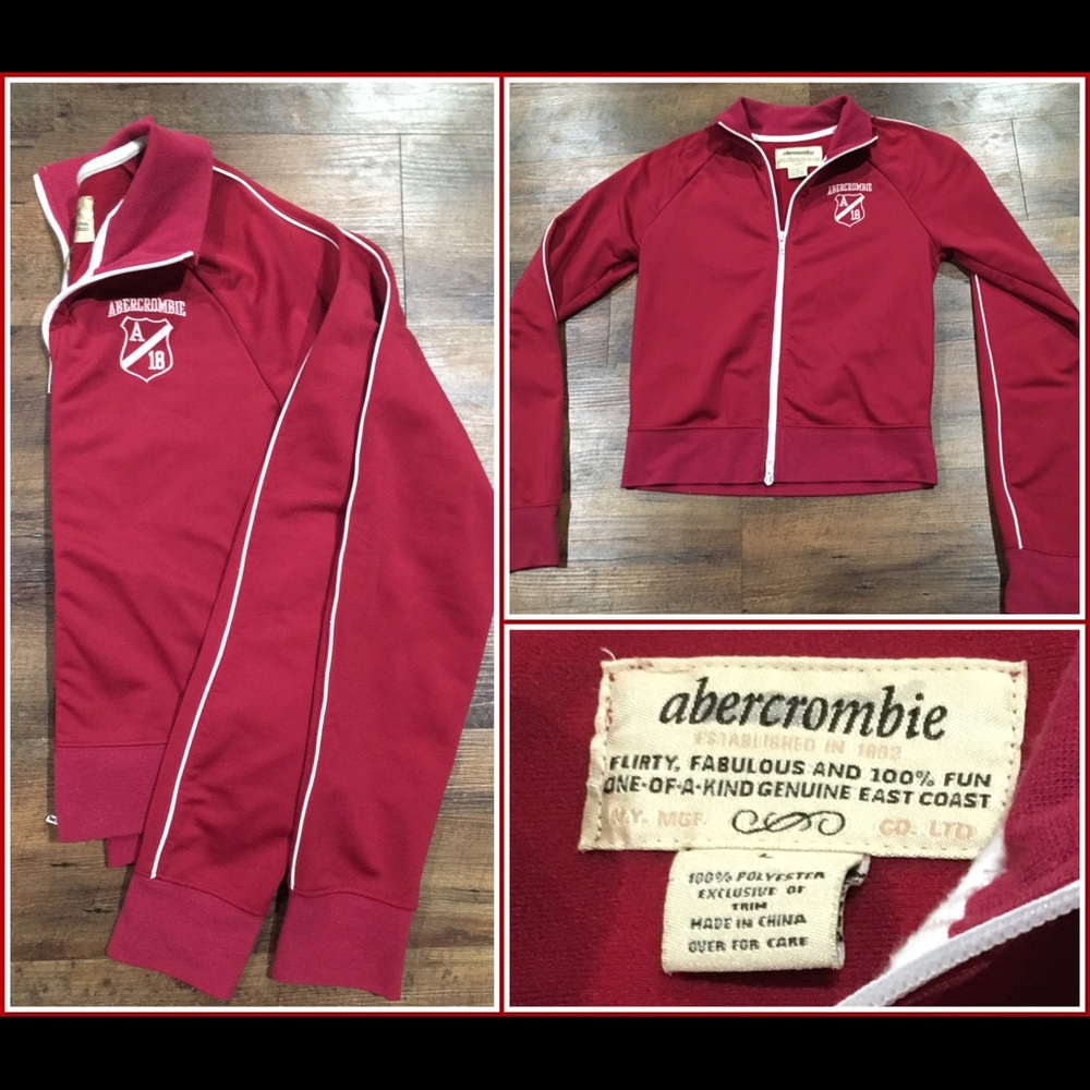 Retro Abercrombie kids zip up jacket